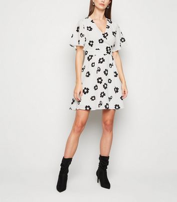 bell sleeve skater dress