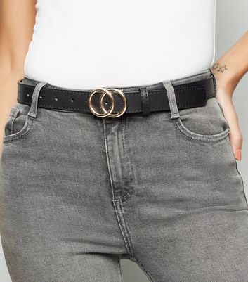 round buckle belt women's