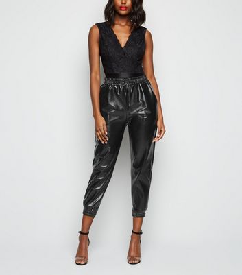 leather tracksuit womens