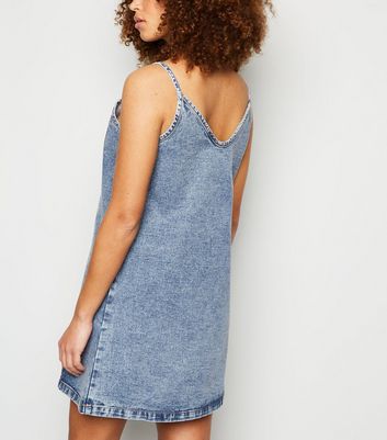 Denim best sale slip dress