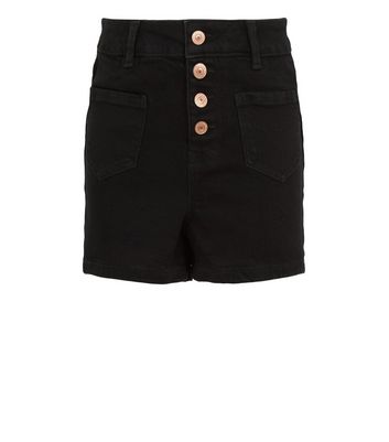 Girls Black Denim Shorts | New Look