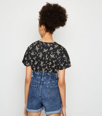 new look girls denim shorts