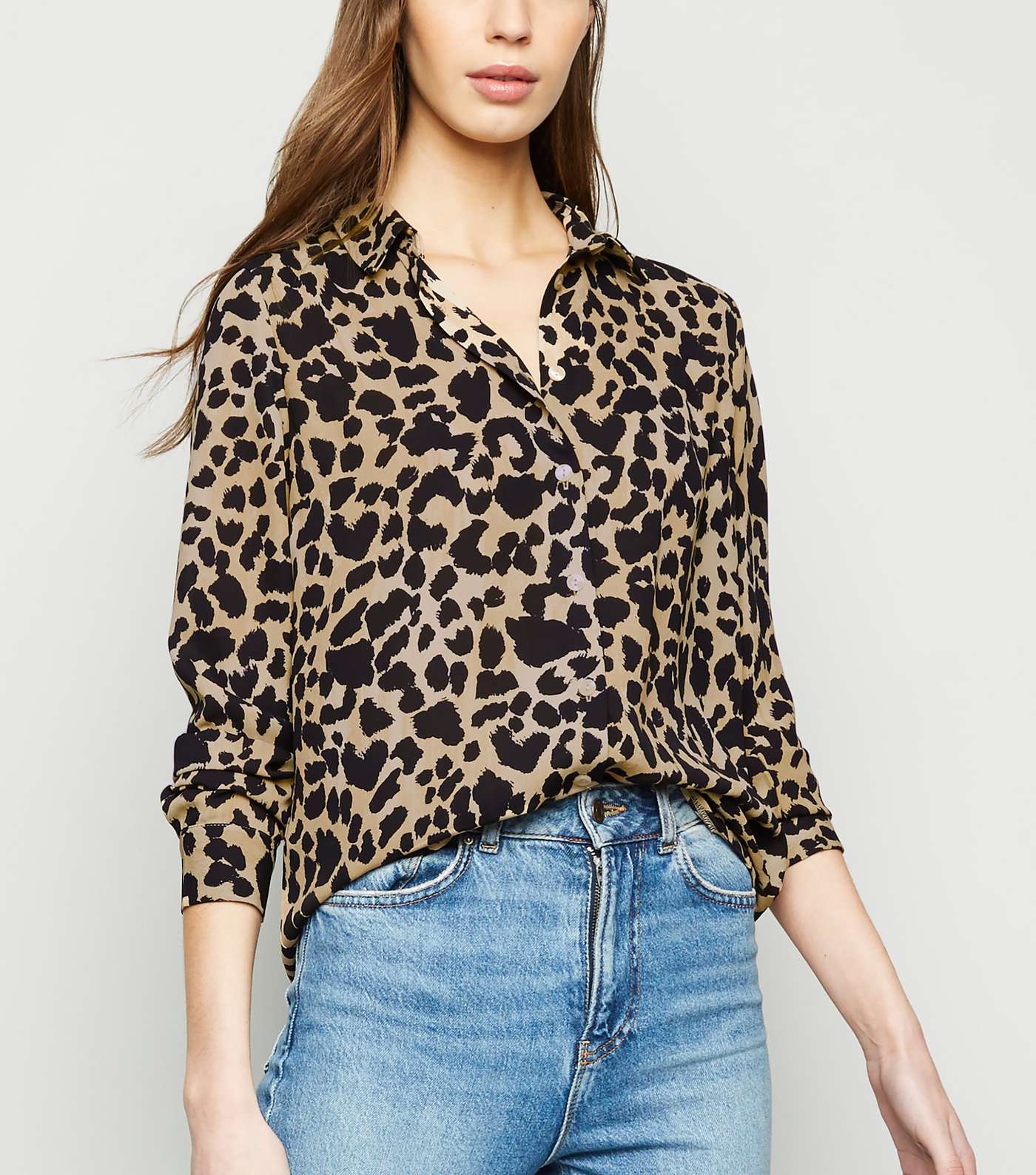 Tall Brown Leopard Print Shirt