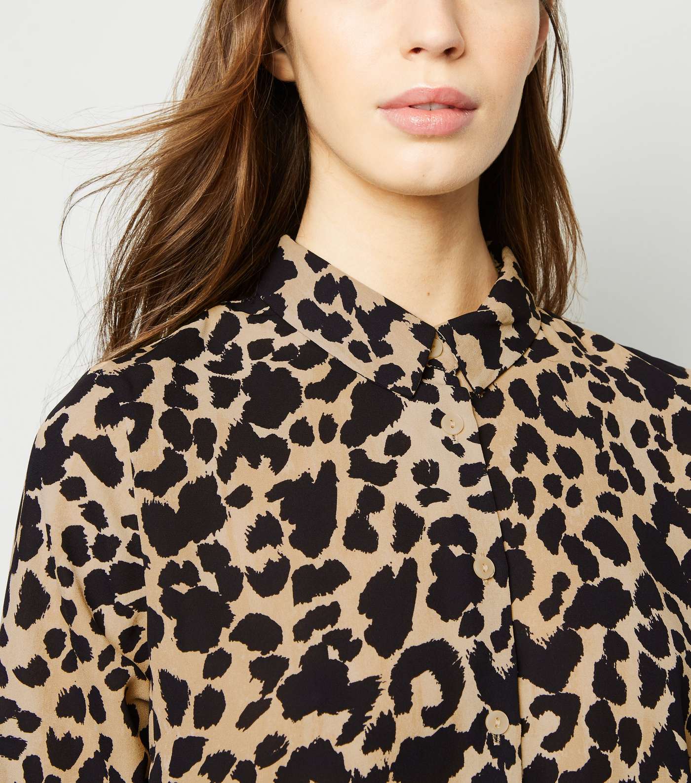 Tall Brown Leopard Print Shirt Image 5