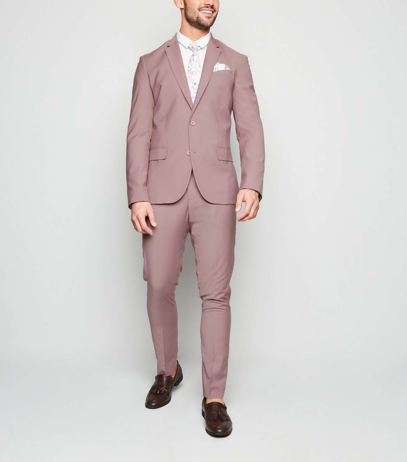 Pink Skinny Suit Jacket Image 6