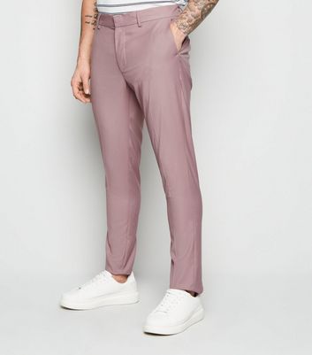 Pink Skinny Suit Trousers