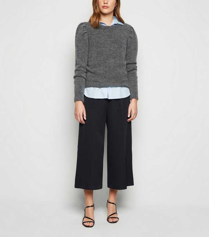 Black Pleated Culottes
