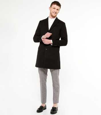 Grey Check Tapered Trousers