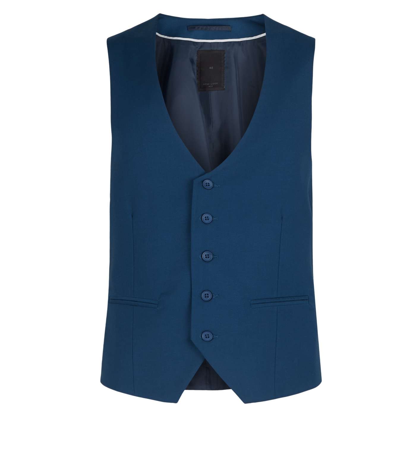 Bright Blue Lightweight Waistcoat Image 4