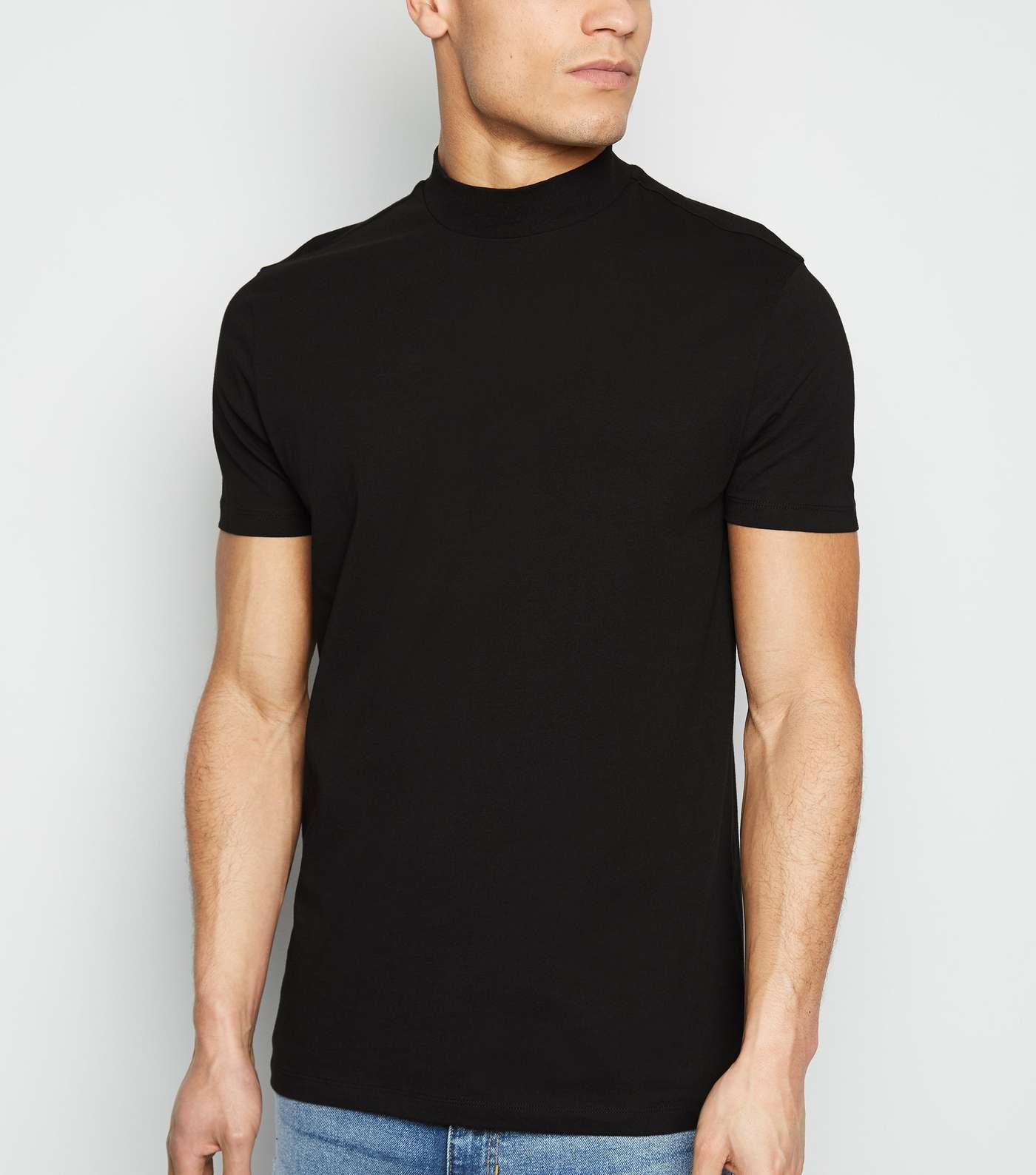 Black Turtle Neck T-Shirt