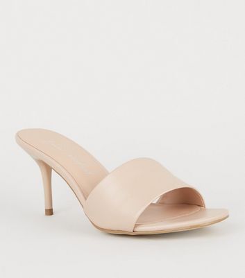 new look heeled mules