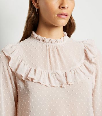 pale pink chiffon top