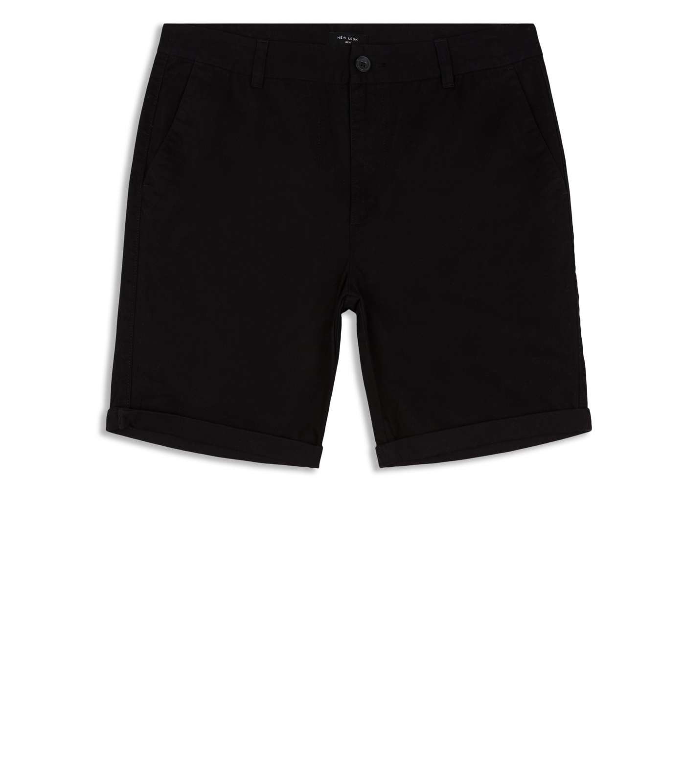 Black Chino Cotton Shorts Image 4
