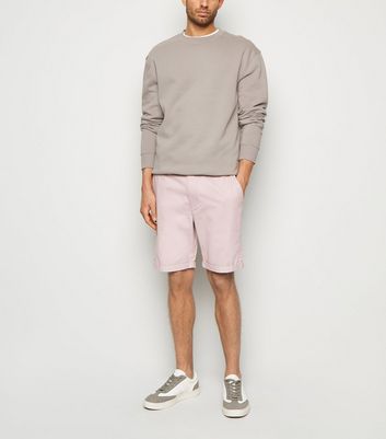 Image of Pink Chino Cotton Shorts New Look