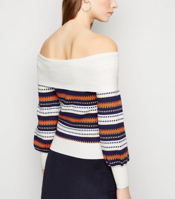 Navy on sale bardot jumper