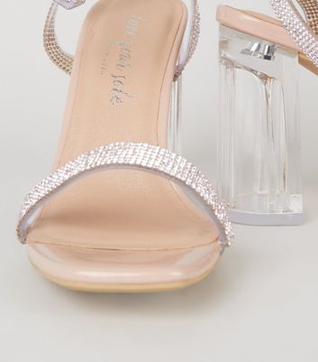 clear sandals new look