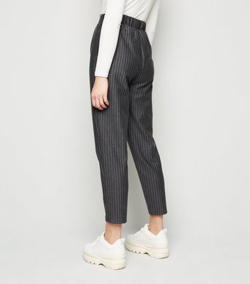 Grey Pinstripe Trousers | New Look