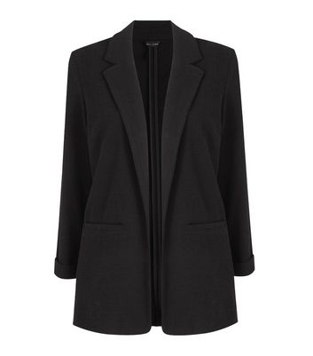 black stretch blazer