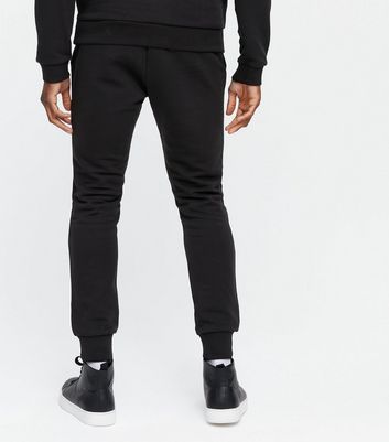 Jogging noir à taille élastique et chevilles resserrées | New Look