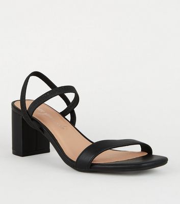 black strappy sandals new look