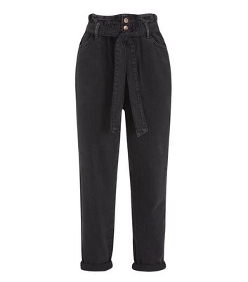 tie waist mom jeans