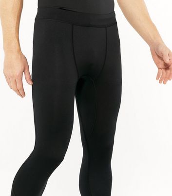 Black Slim Fit Sports Leggings | New Look