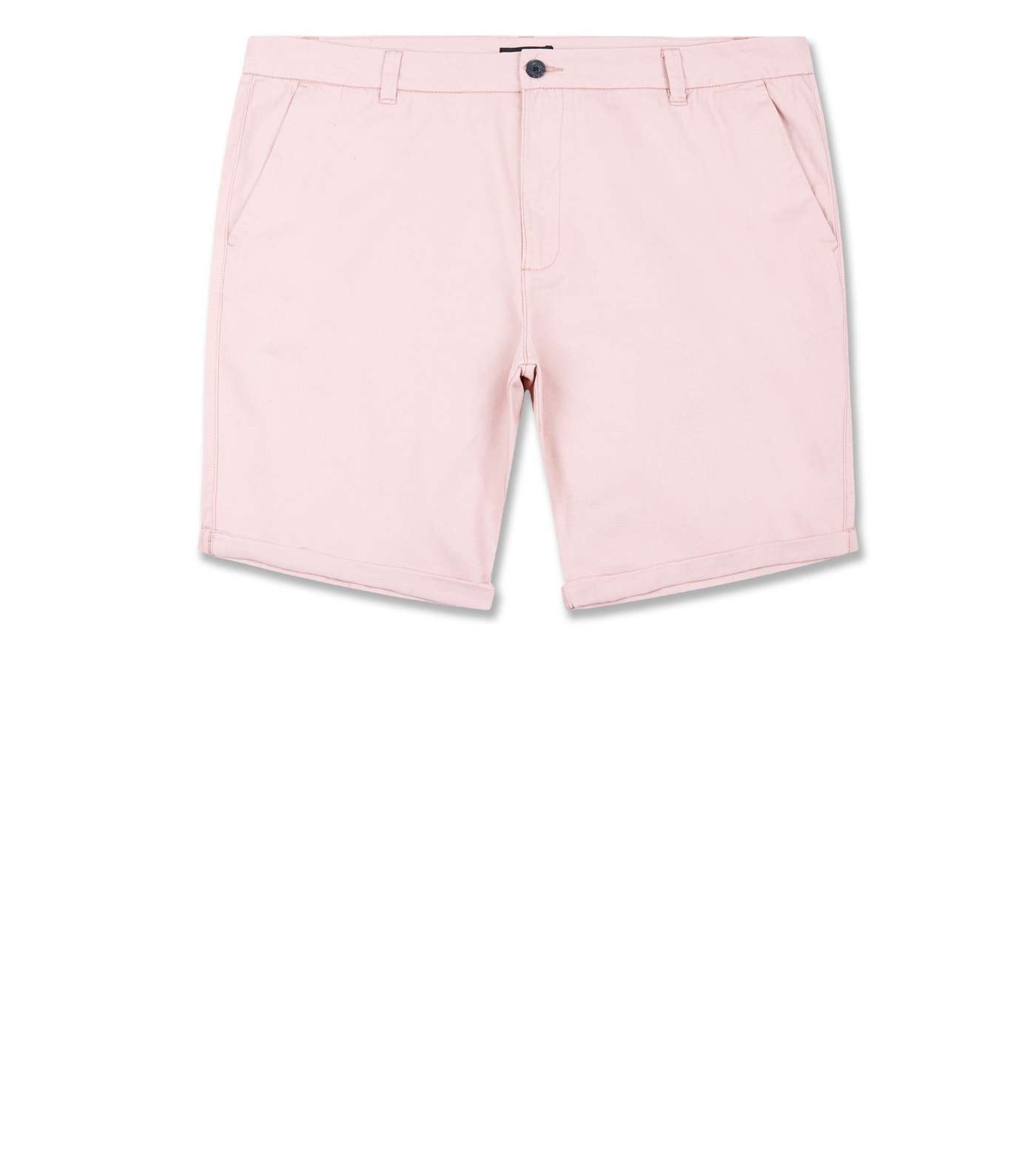 Plus Size Pink Chino Shorts Image 4