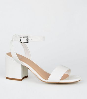 new look white sandals