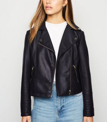 new look quilted leather jacket