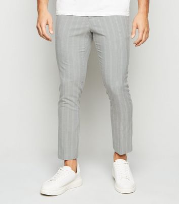 Navy Side Stripe Trousers | New Look