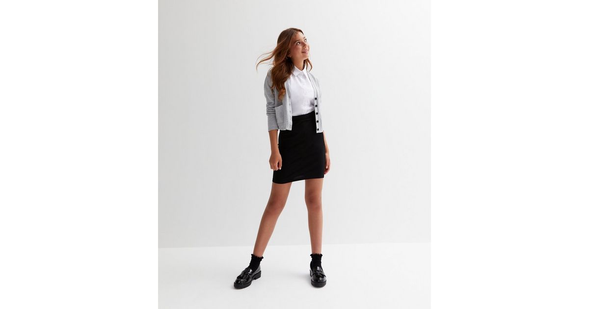 Girls Black High Waist Skirt | New Look