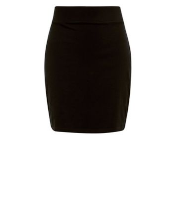 high waisted black and white skirt