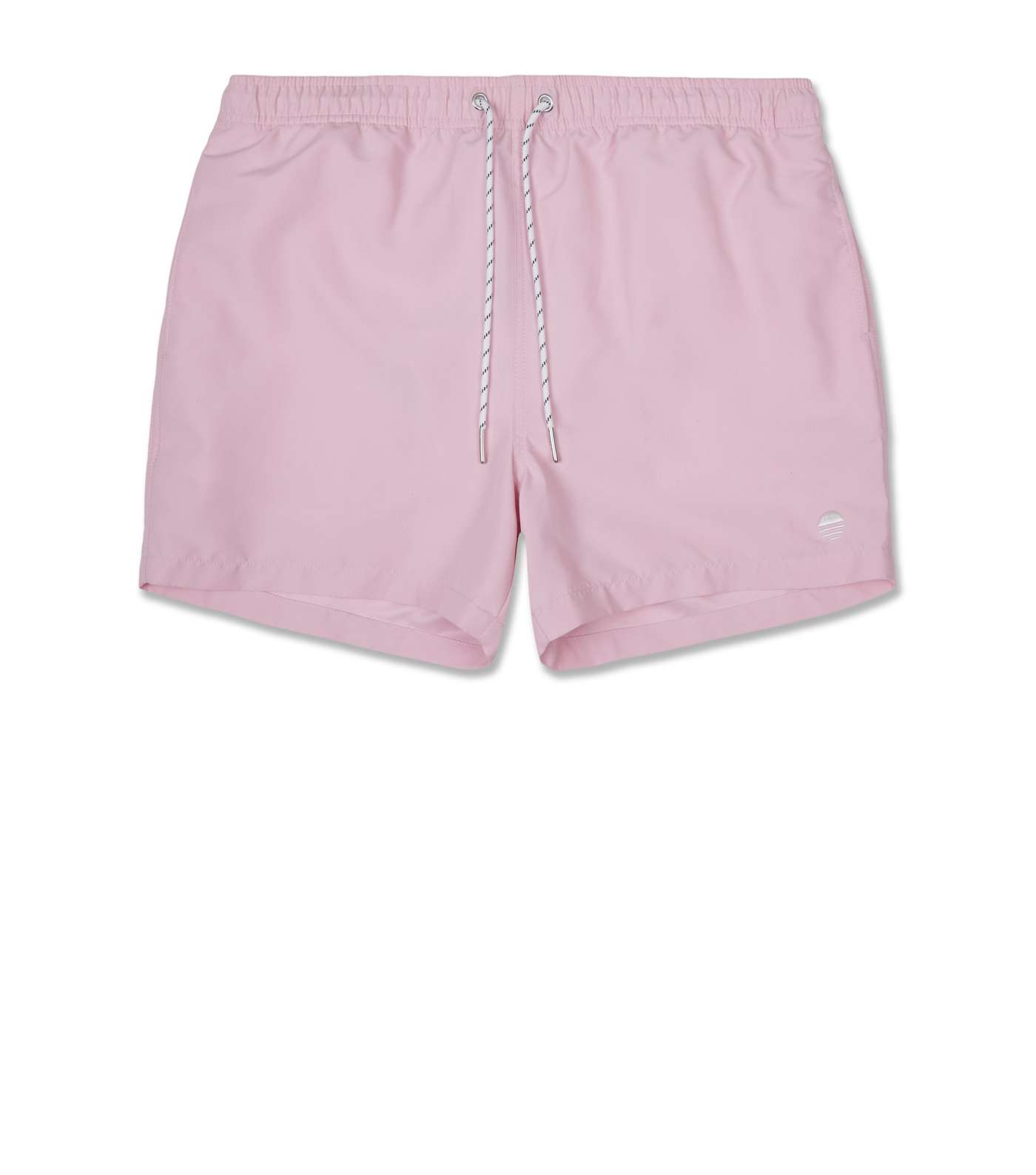 Mid Pink Circle Embroidered Swim Shorts Image 4