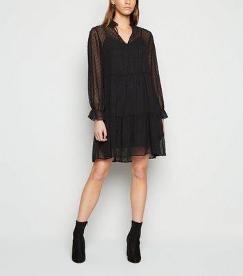 Robe blouse noire sale