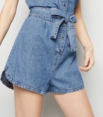 tall denim playsuit
