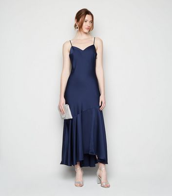 new look satin midi dress