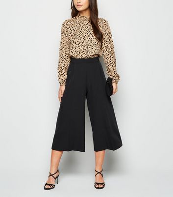 Petite black culottes Clearance