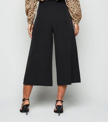 Petite Black Pleated Culottes | New Look