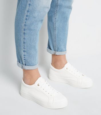 new look platform trainers