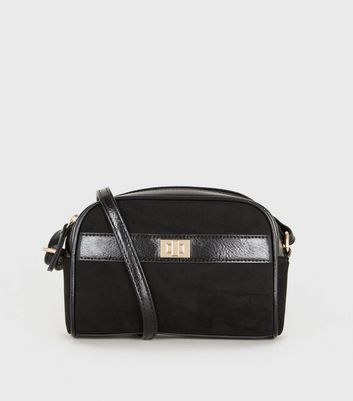 black mini cross body bag