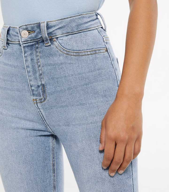 Pale Blue High Waist Disco Super Skinny Jeans