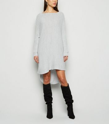 jumper dresses with knee high boots