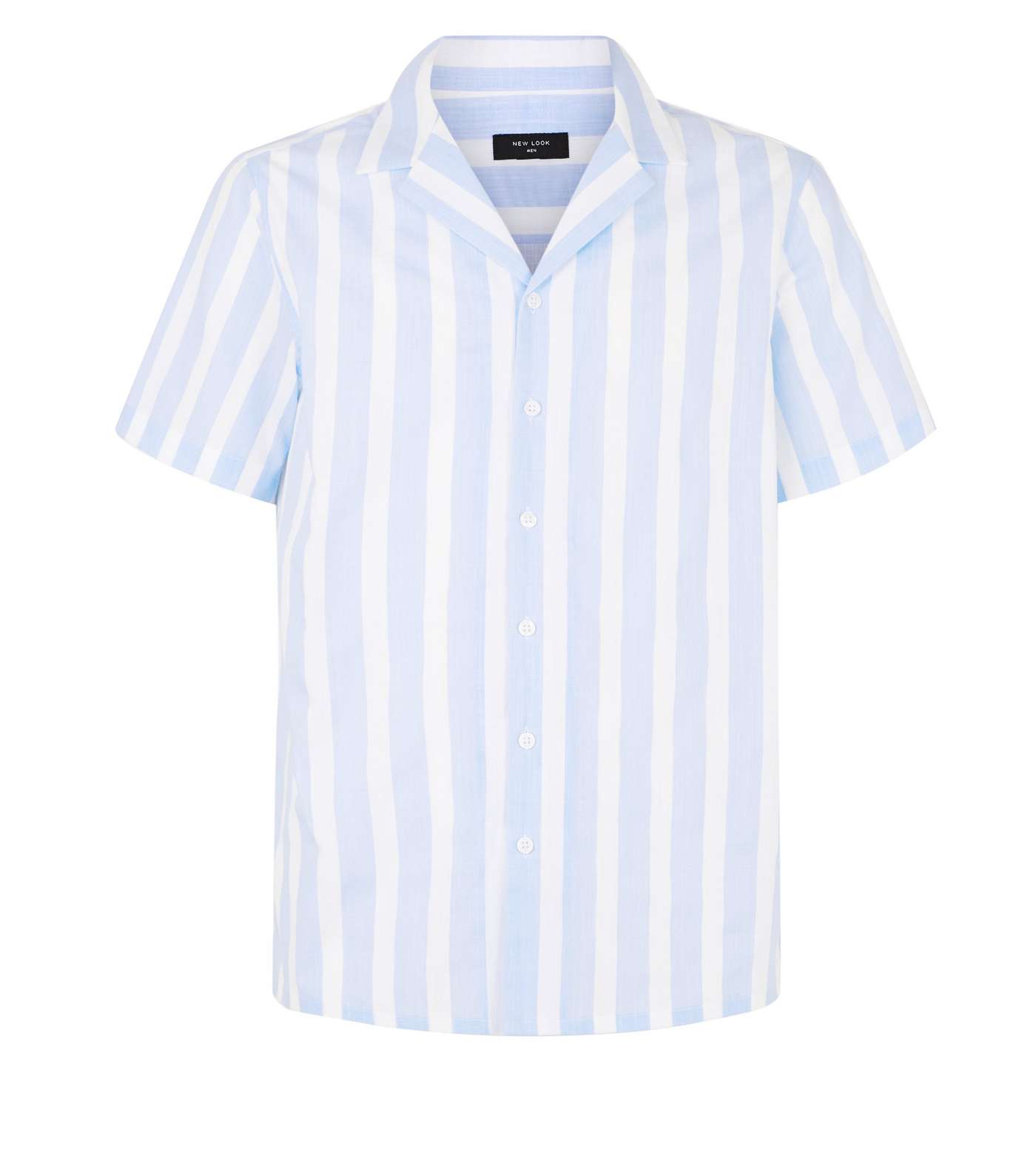 Pale Blue Stripe Short Sleeve Shirt Image 4