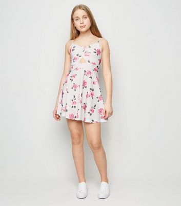 New look sale white skater dress