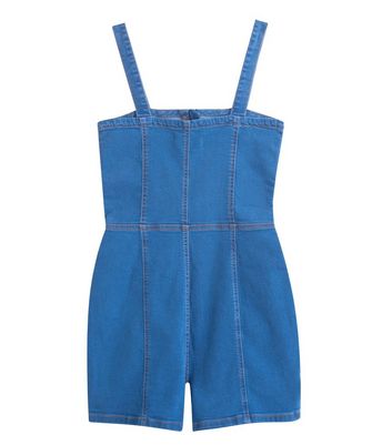 girls denim playsuit