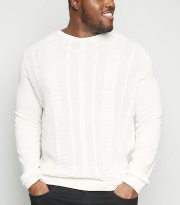 white muscle fit jumper