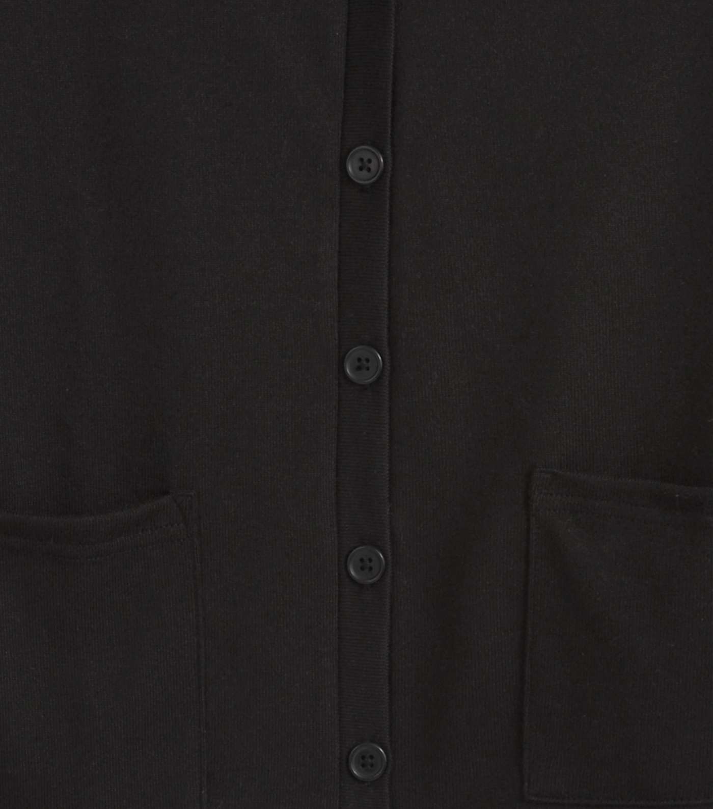 Girls Black Fine Knit Button Cardigan Image 3