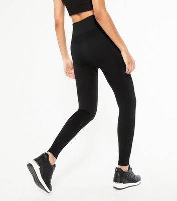 Image of Black Bum Sculpt Seamless Sports Leggings New Look