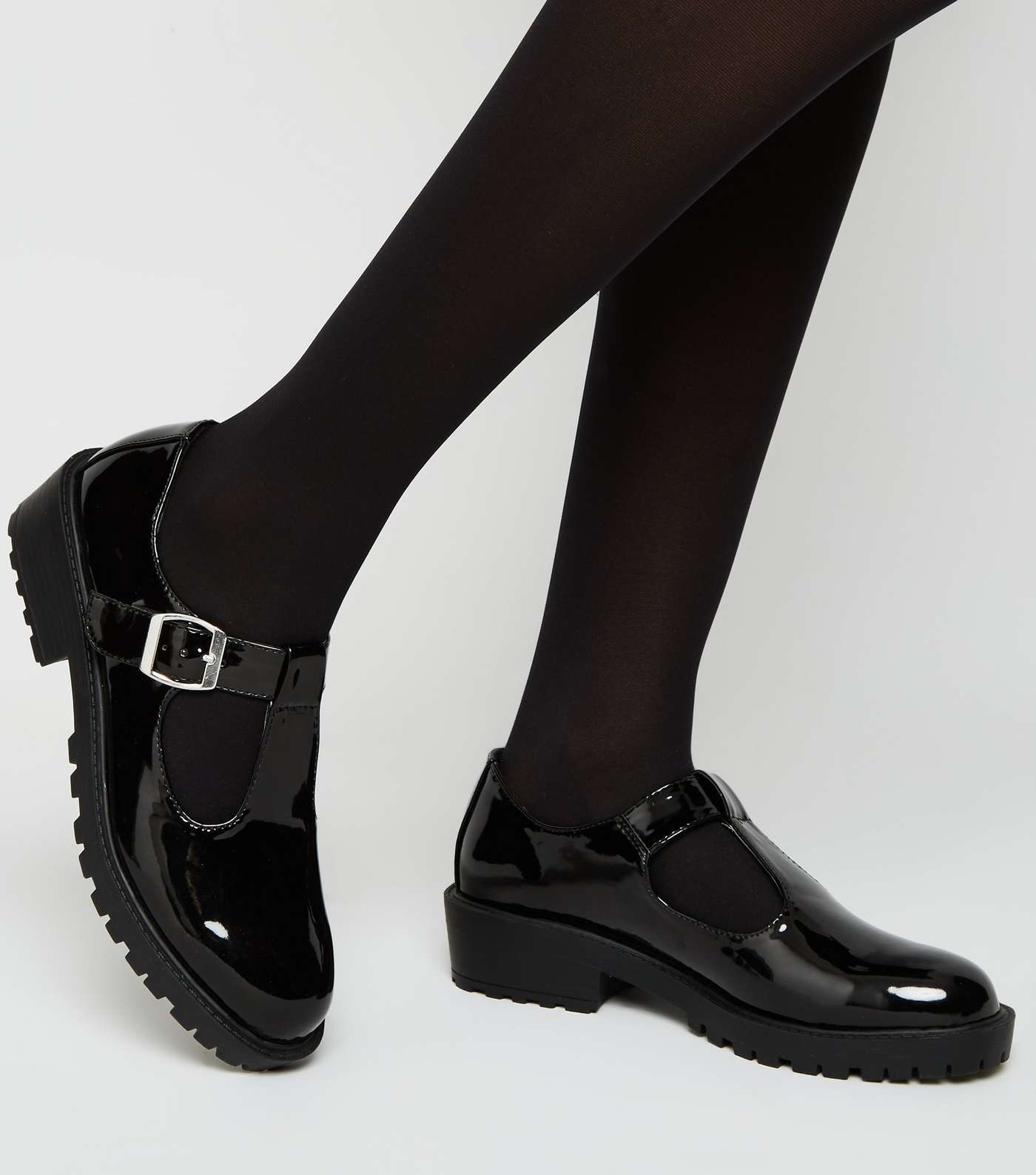 Girls Black Patent Mary Jane Shoes  Image 2
