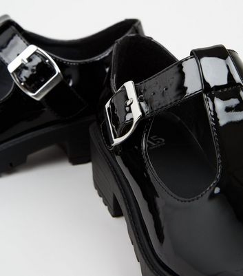 mary jane black patent shoes